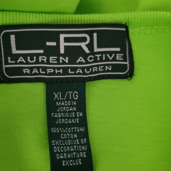 Lauren Ralph Lauren Active Silver Embroidered Logo 100% Cotton Tshirt NEW - Picture 3 of 8